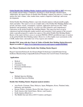 global double shot molding market analysis