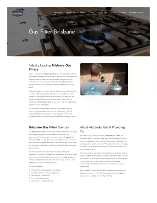 Gas Fitter Brisbane