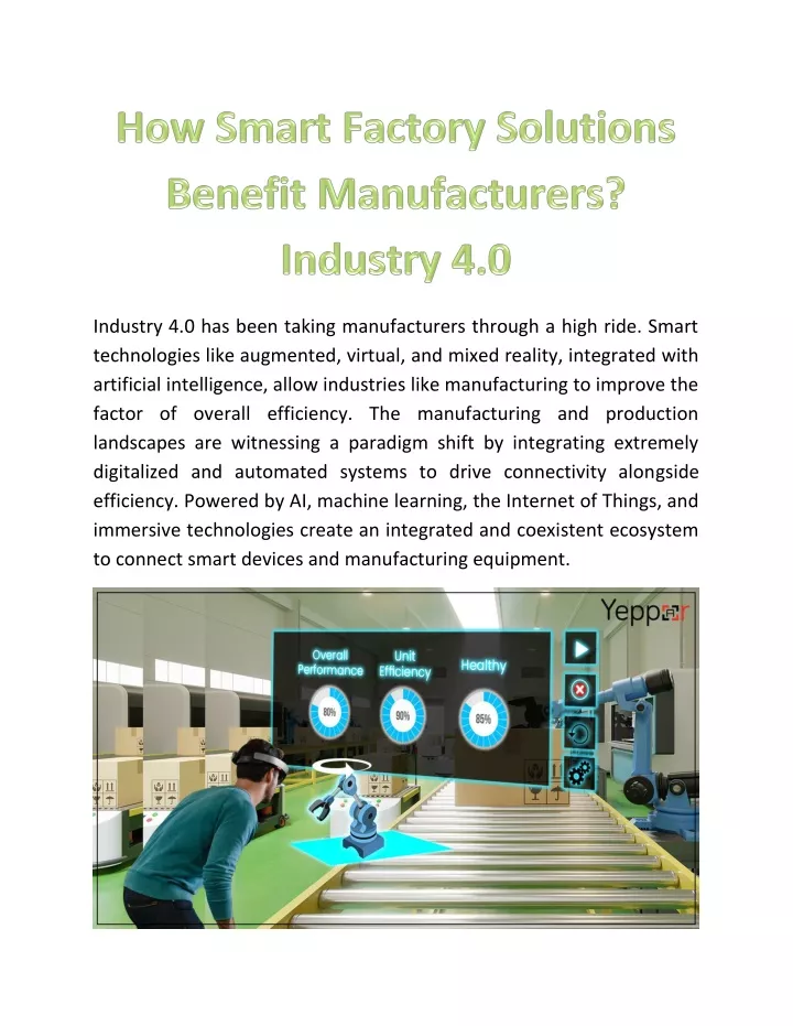 industry 4 0 has been taking manufacturers
