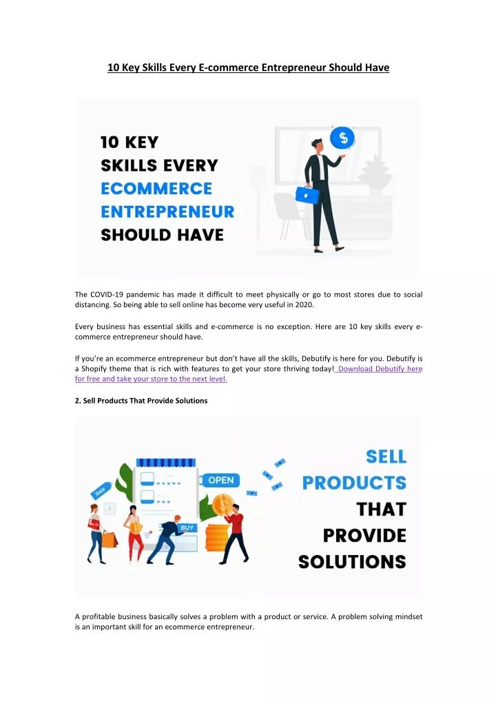 10 key skills every e commerce entrepreneur