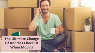 the ultimate change of address checklist when moving