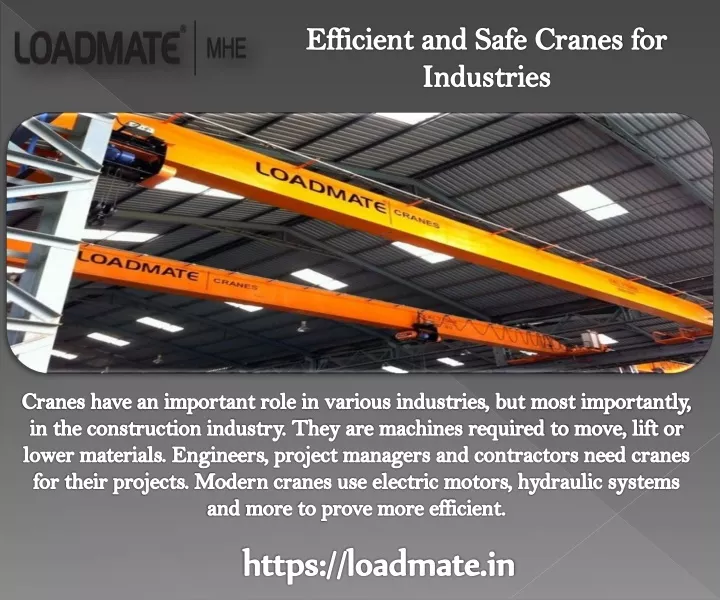 efficient and safe cranes for industries