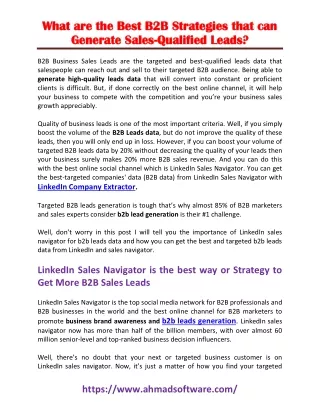 what are the best b2b strategies that can what