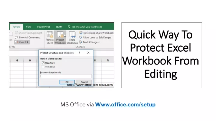 quick way to protect excel workbook from editing
