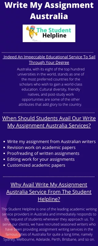 Write My Assignment in Australia