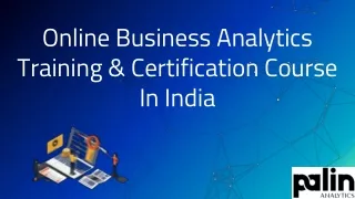 online business analytics training certification course in india