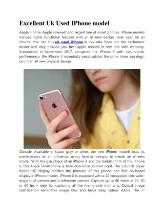excellent uk used iphone model