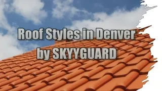 Roof Styles in Denver