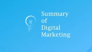 summary of digital marketing