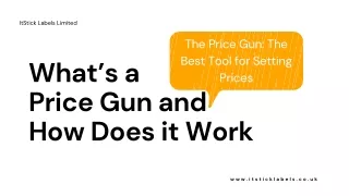 How Does a Price Gun Work