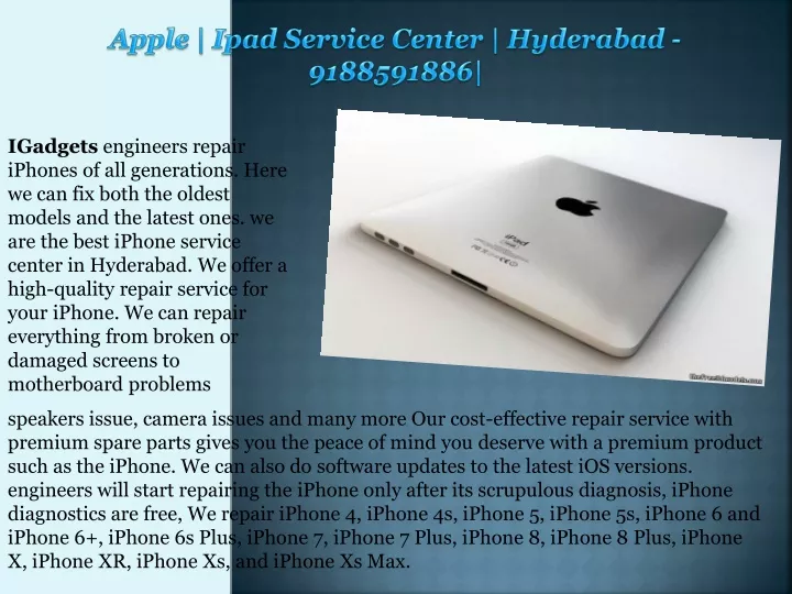 apple ipad service center hyderabad 9188591886