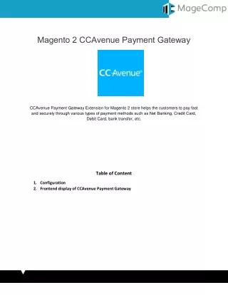 magento 2 ccavenue payment gateway