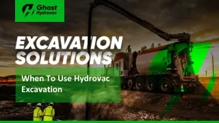 when to use hydrovac excavation