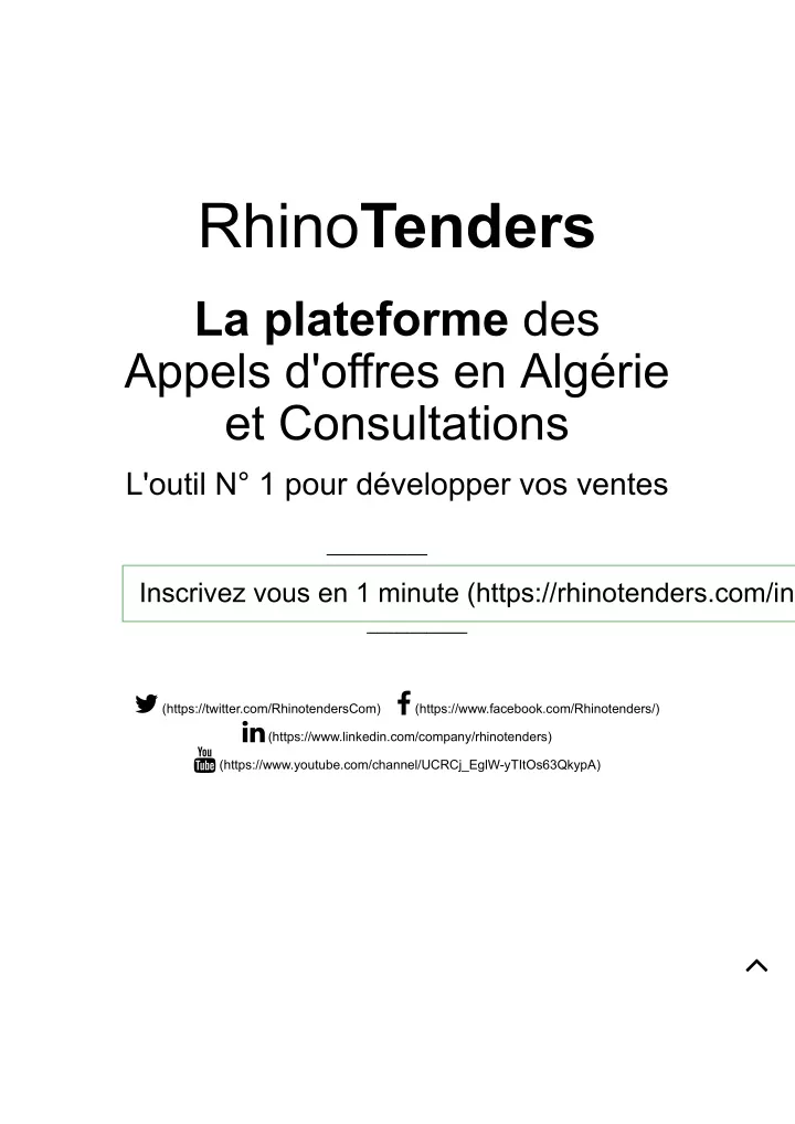 rhino tenders