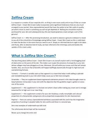 zelfina cream