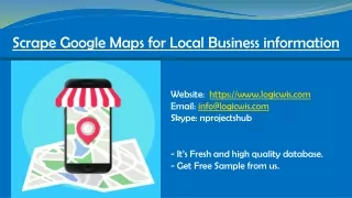 scrape google maps for local business information