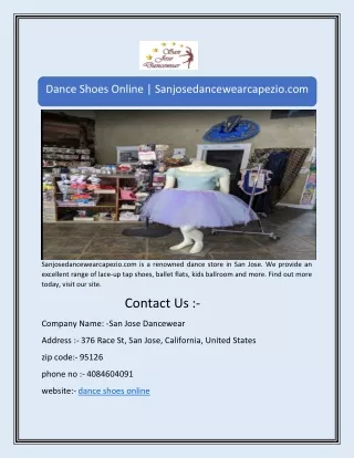 Dance Shoes Online | Sanjosedancewearcapezio.com