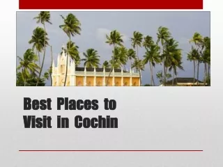 Best Places to Visit in Cochin
