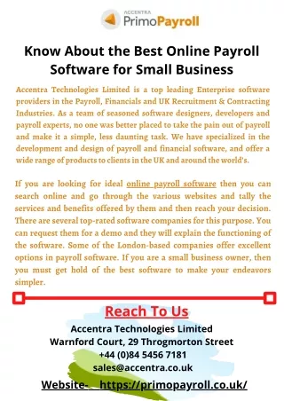 know about the best online payroll software