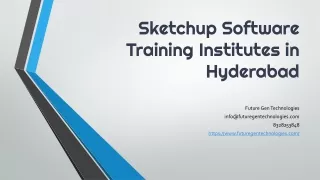 Sketchup Software Training Institutes in Hyderabad