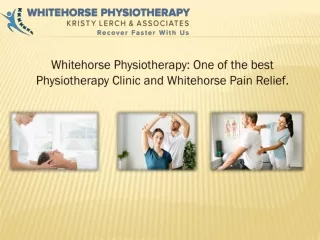 Whitehorse Physiotherapy: One of the best Physiotherapy Clinic and Whitehorse Pain Relief.