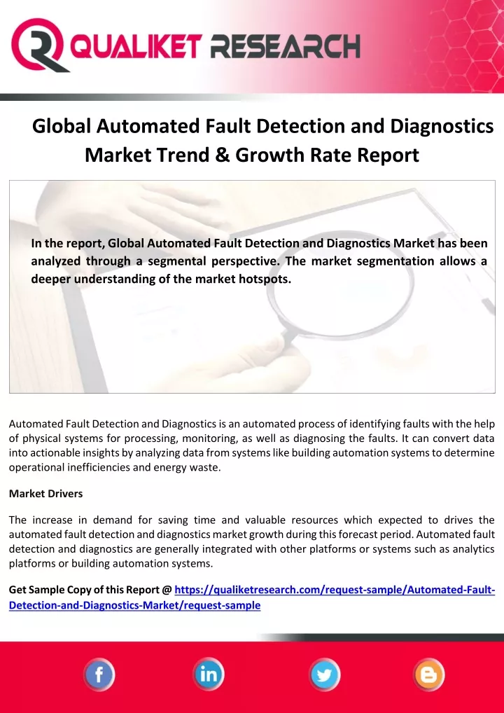 global automated fault detection and diagnostics