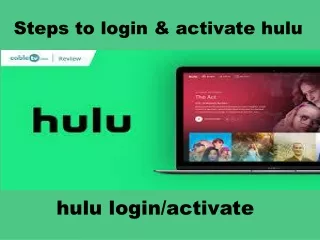 Steps to login & activate hulu