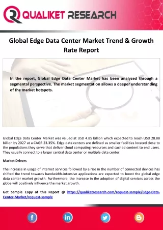 global edge data center market trend growth rate
