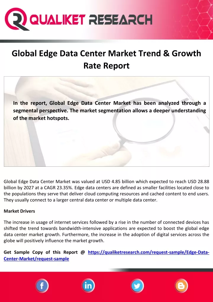 global edge data center market trend growth rate