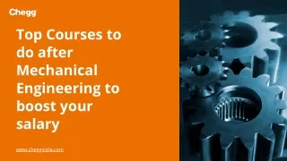 Why do short term courses after mechanical engineering?