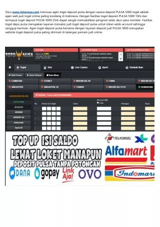 situs www totonusa com totonusa agen togel