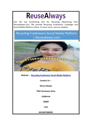 get the top fundraising site for recycling
