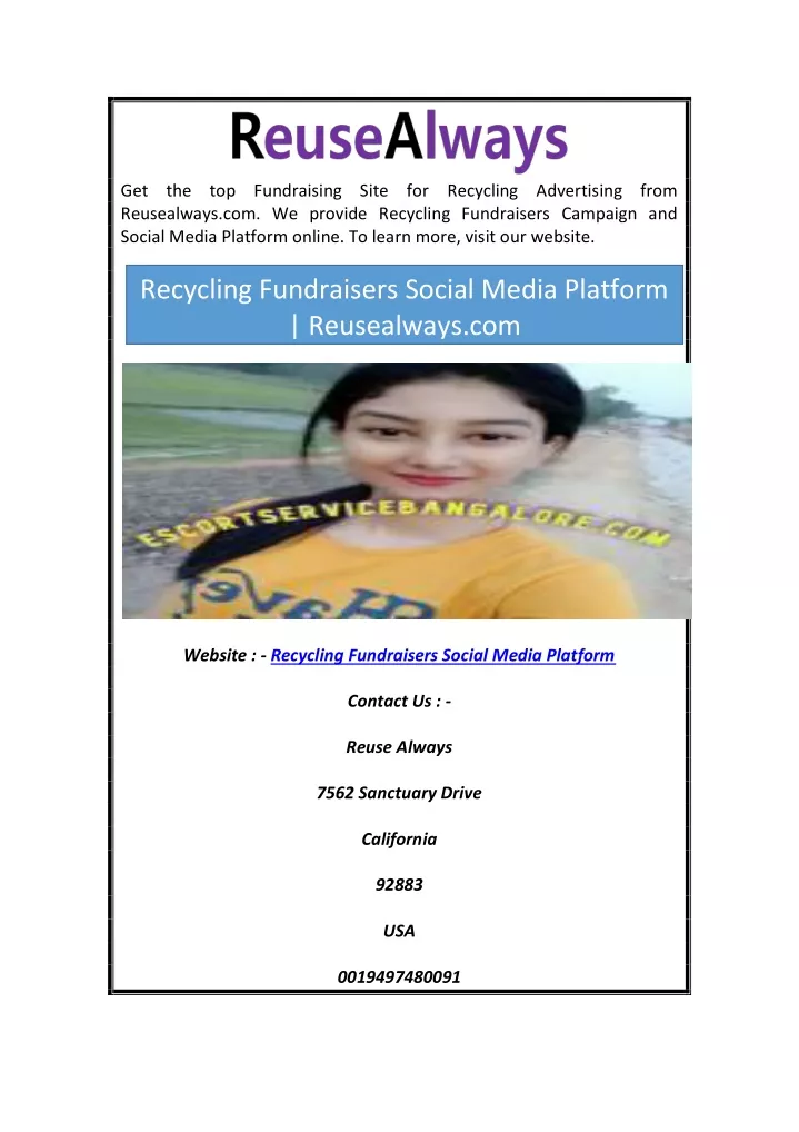 get the top fundraising site for recycling