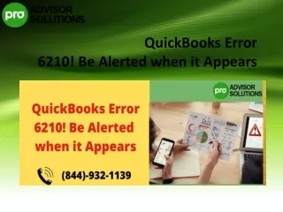 quickbooks error 6210 be alerted when it appears