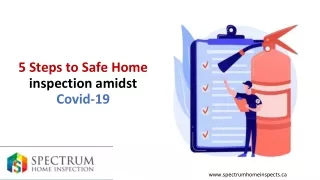 5 Steps to Safe Home inspection amidst Covid-19