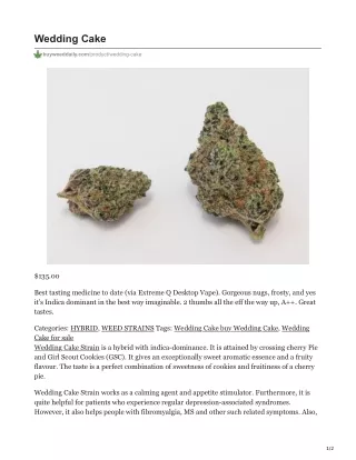 wedding cake