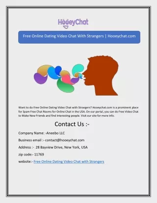 free online dating video chat with strangers
