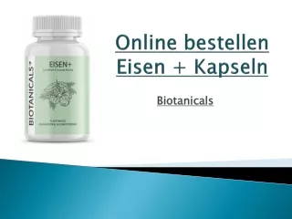 Online bestellen Eisen   Kapseln - Biotanicals