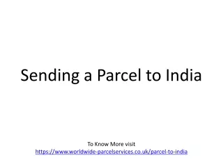 sending a parcel to india