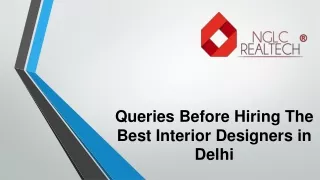 queries before hiring the best interior designers in delhi