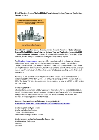 global vibration sensors market 2021
