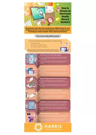 Infographic on How to Choose an Electronic Health Record System