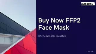 Purchase now FFP2 Face Mask & Other PPE Products at DBD Mask Store