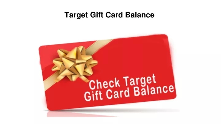 target gift card balance