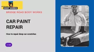 Car paint repair process