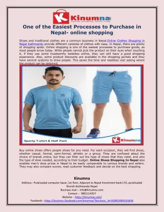 One of the Easiest Processes to Purchase in Nepal- online shopping