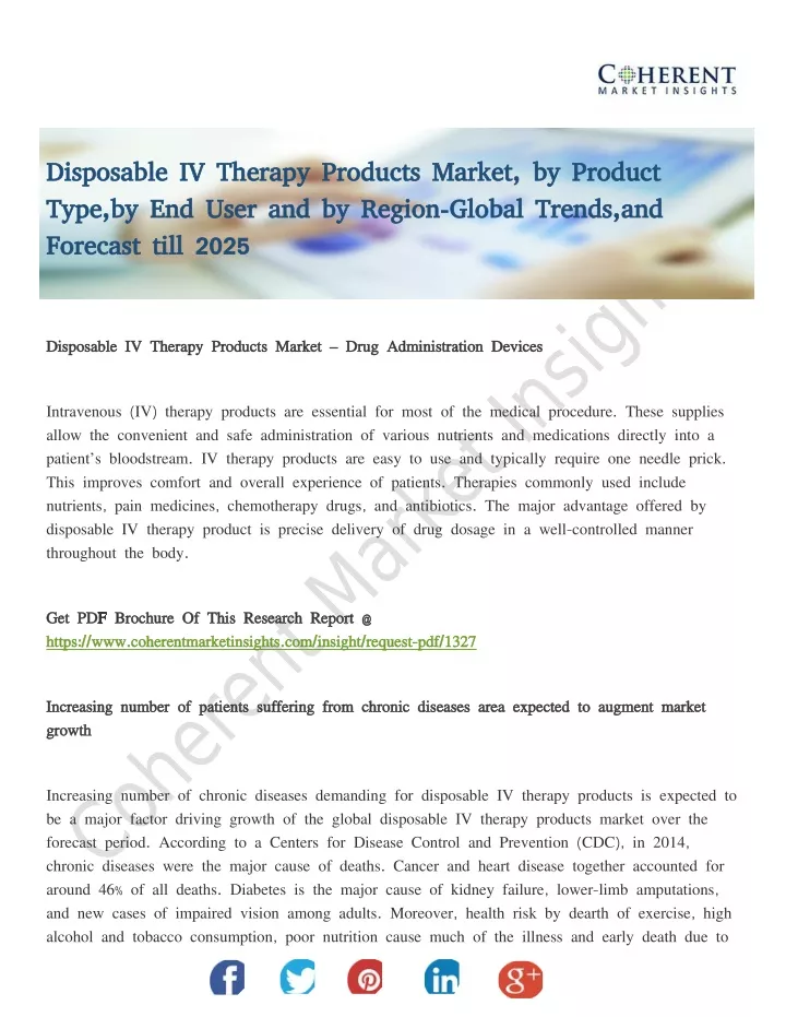 disposable iv therapy products market by product
