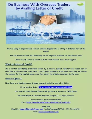 are you going to import goods from an unknown