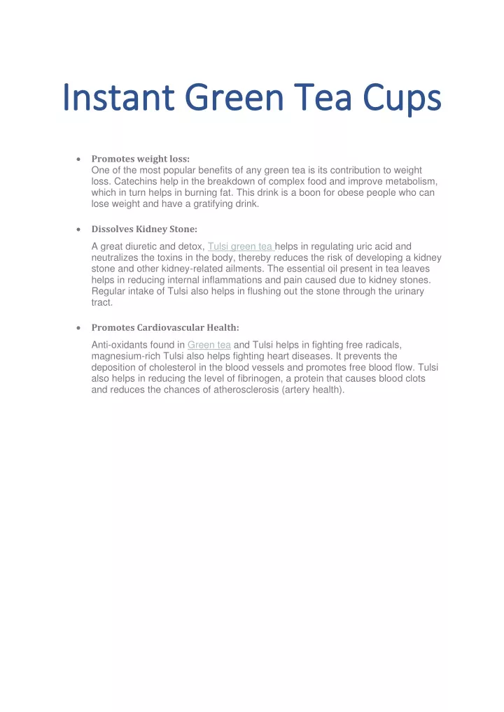 instant green tea cups instant green tea cups
