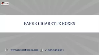 paper cigarette boxes